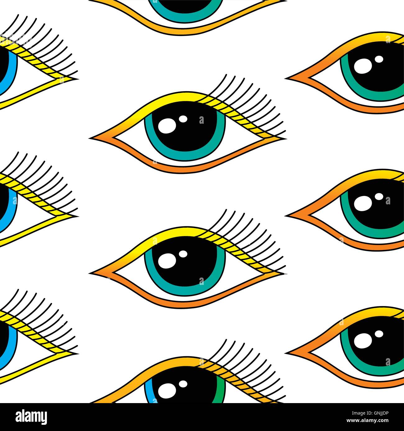 seamless one eye pattern Stock Vector Image & Art - Alamy