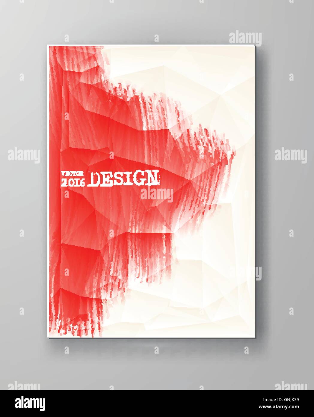 Vector grunge red paint brush strokes brochure Stock Vector Image & Art ...
