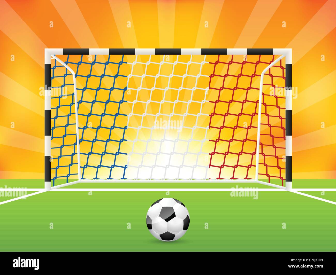 Soccer background with french flag net Stock Vector Image & Art Alamy