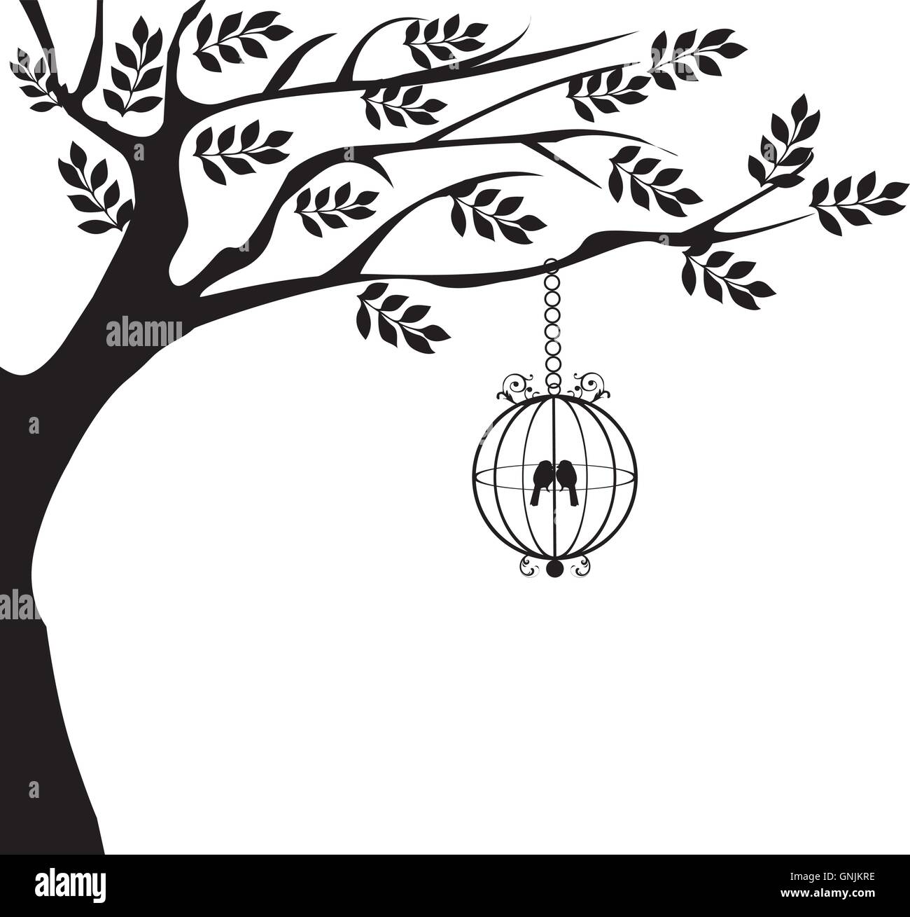 Vintage Bird Cages Stock Vector Image & Art - Alamy