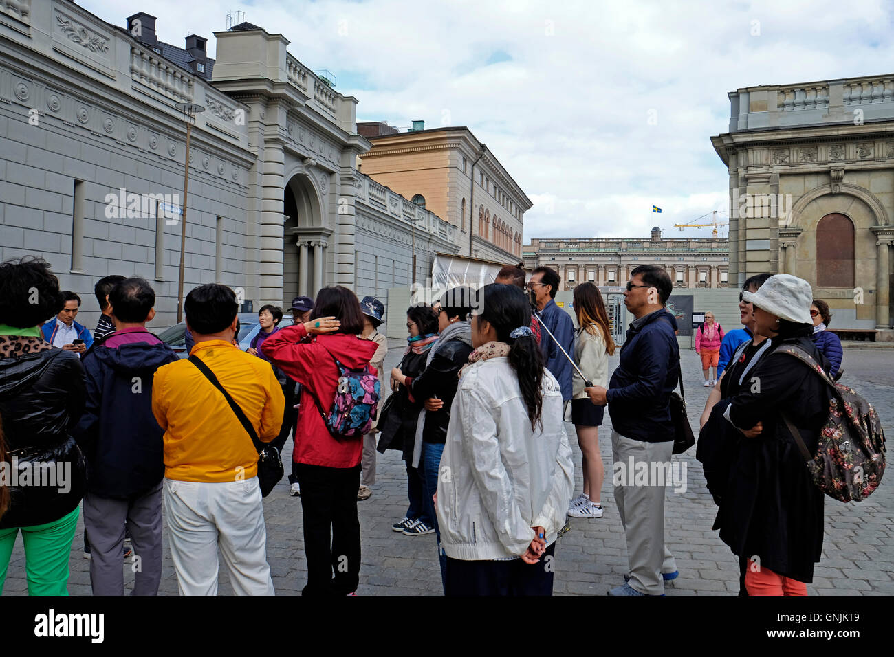 Sweden, Stockholm, Japanese tourists Stock Photo Alamy