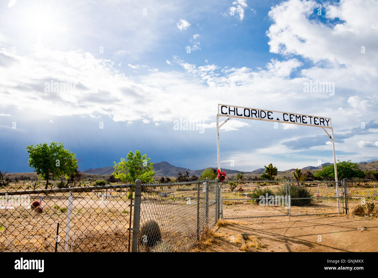 Chloride Arizona Cemetery Stock Photo Alamy