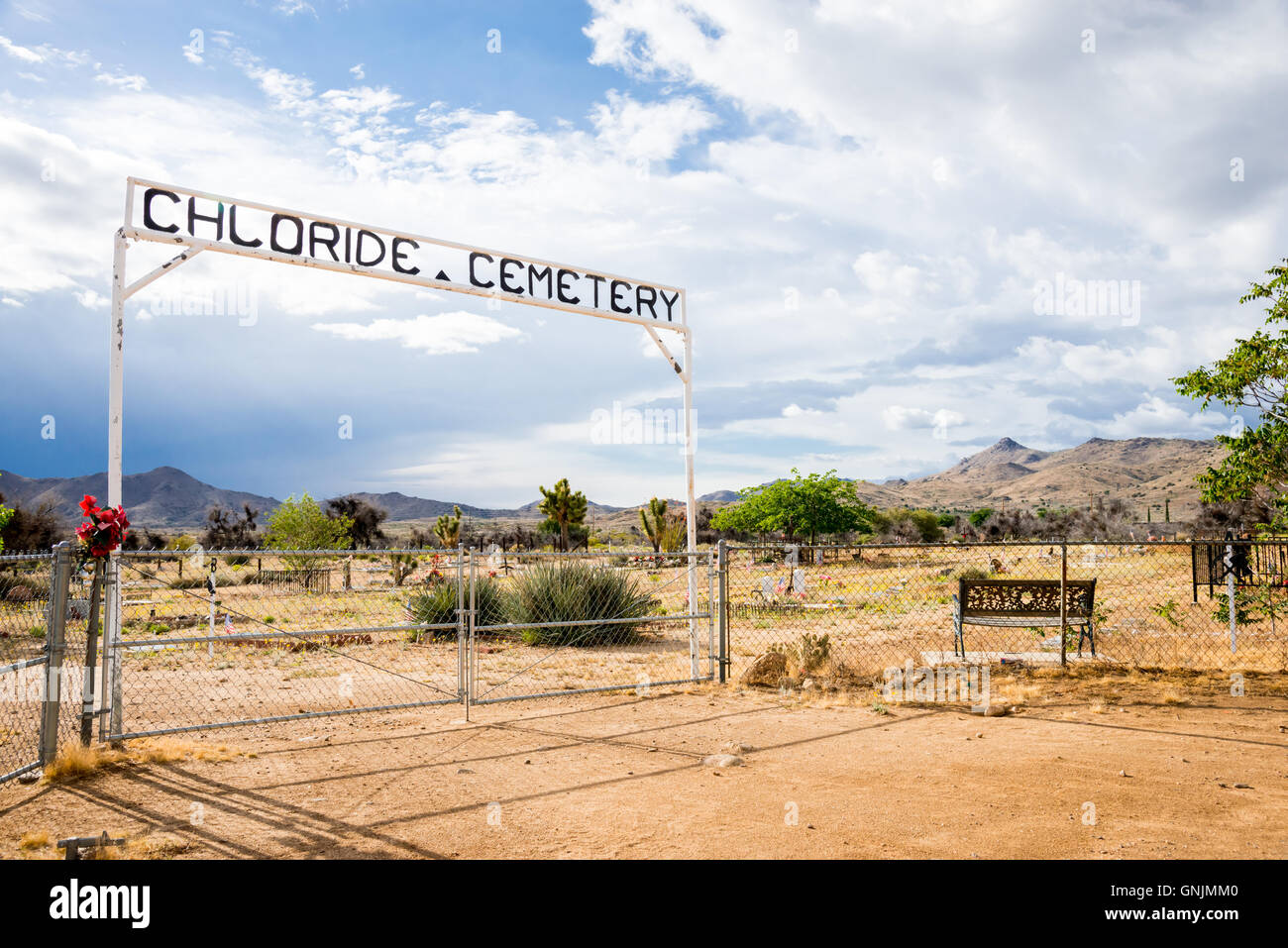 Chloride Arizona Cemetery Stock Photo Alamy