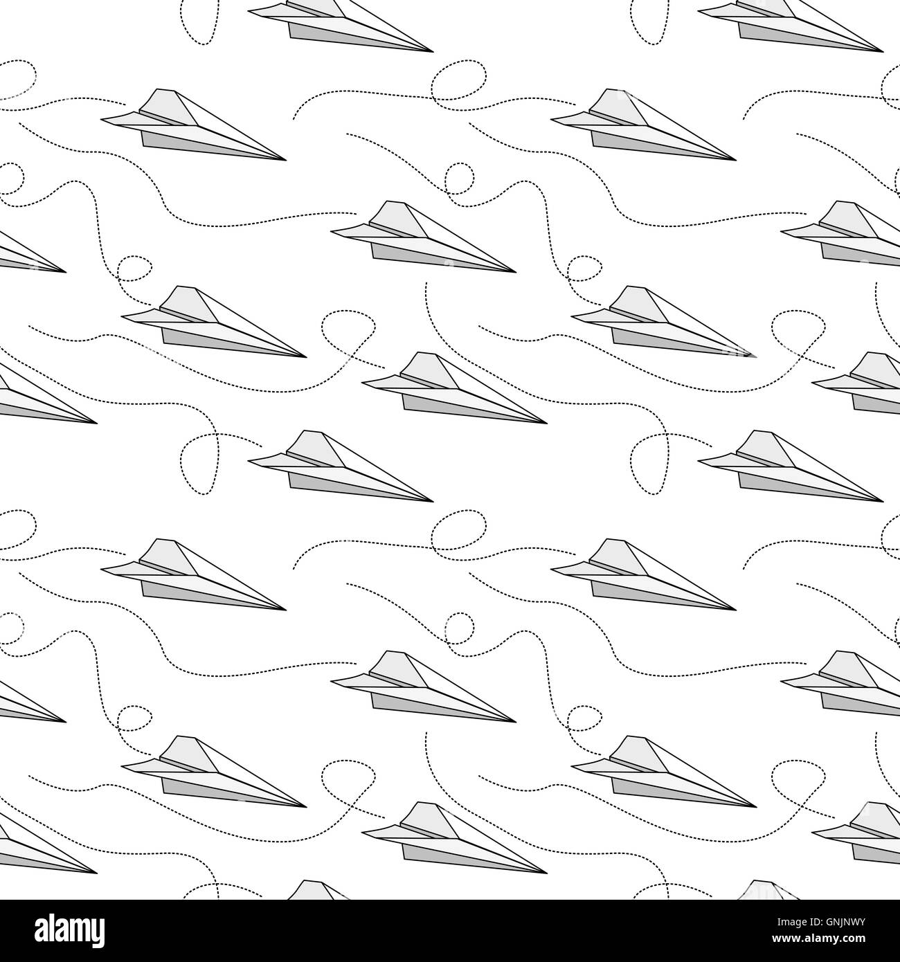 Seamless paper airplane pattern Stock Vector Image & Art Alamy