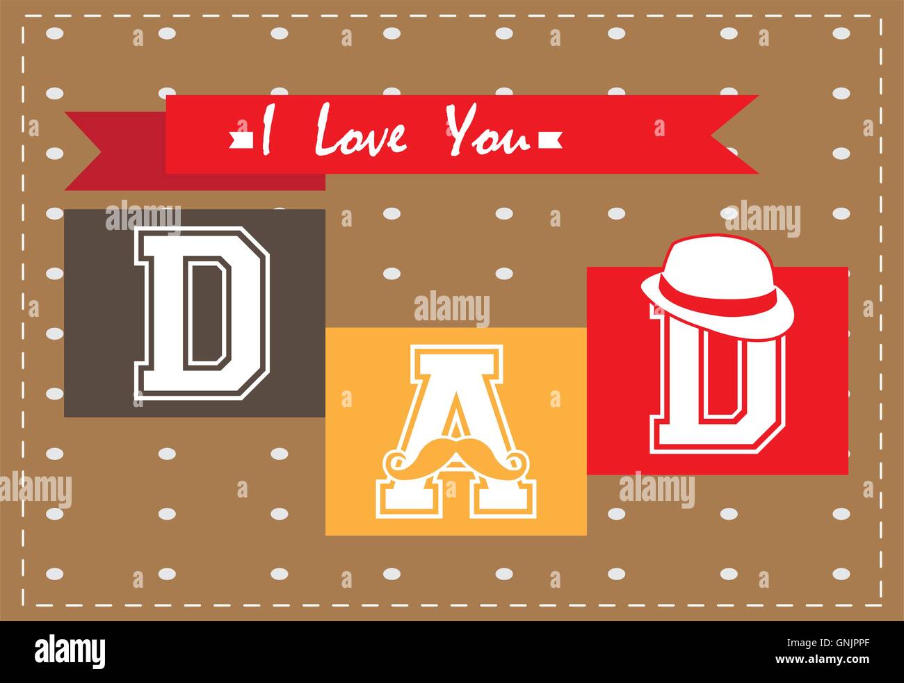 Textured background with text and icons for father's day celebrations ...