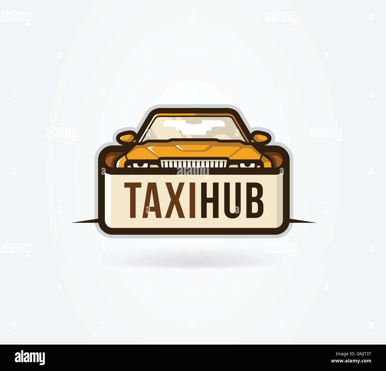 Taxi Hub icon Stock Vector