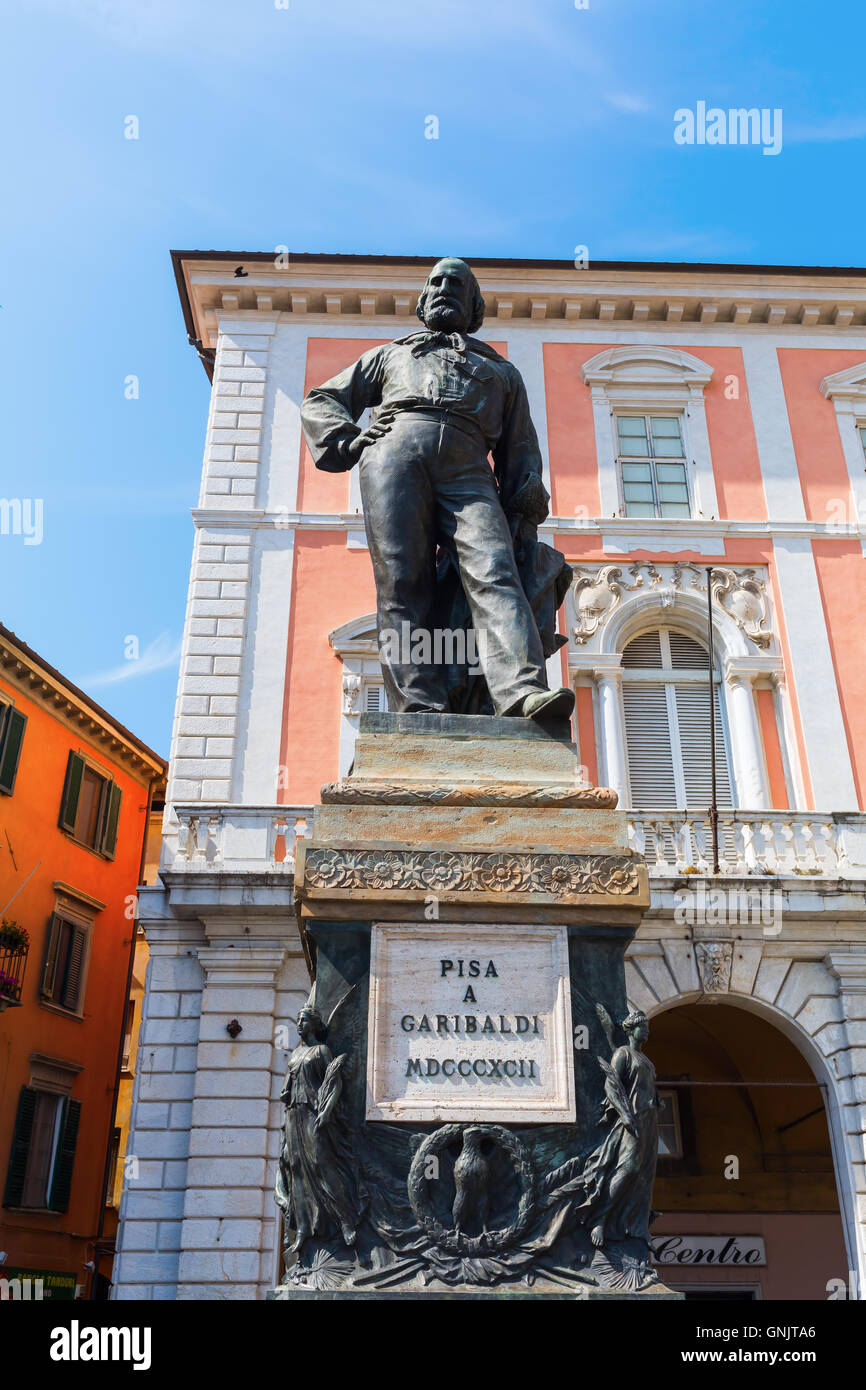 statue of Giuseppe Garibaldi in Pisa, Italy Stock Photo Alamy