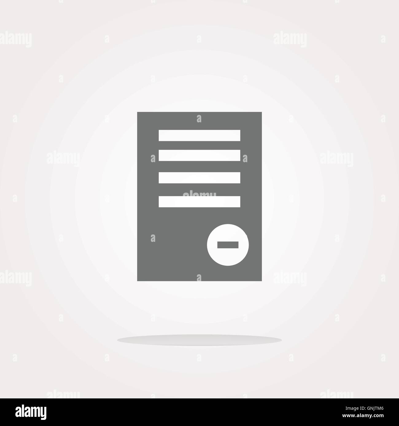 Text file sign icon. Delete File document symbol . Vector illustration ...