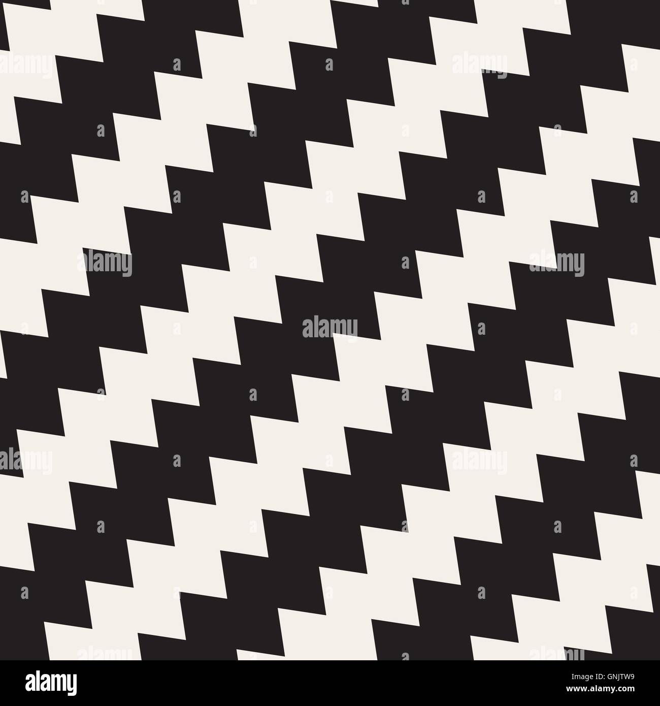 Vector Seamless Black and White ZigZag Diagonal Lines Geometric Pattern ...