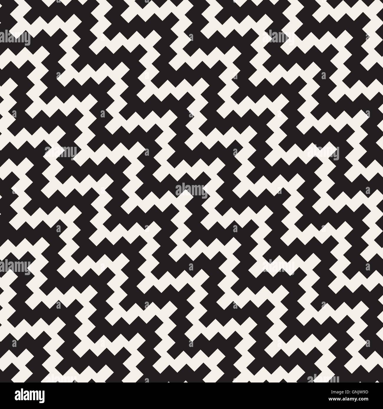 Vector Seamless Black and White Diagonal ZigZag Jagged Pattern Stock ...