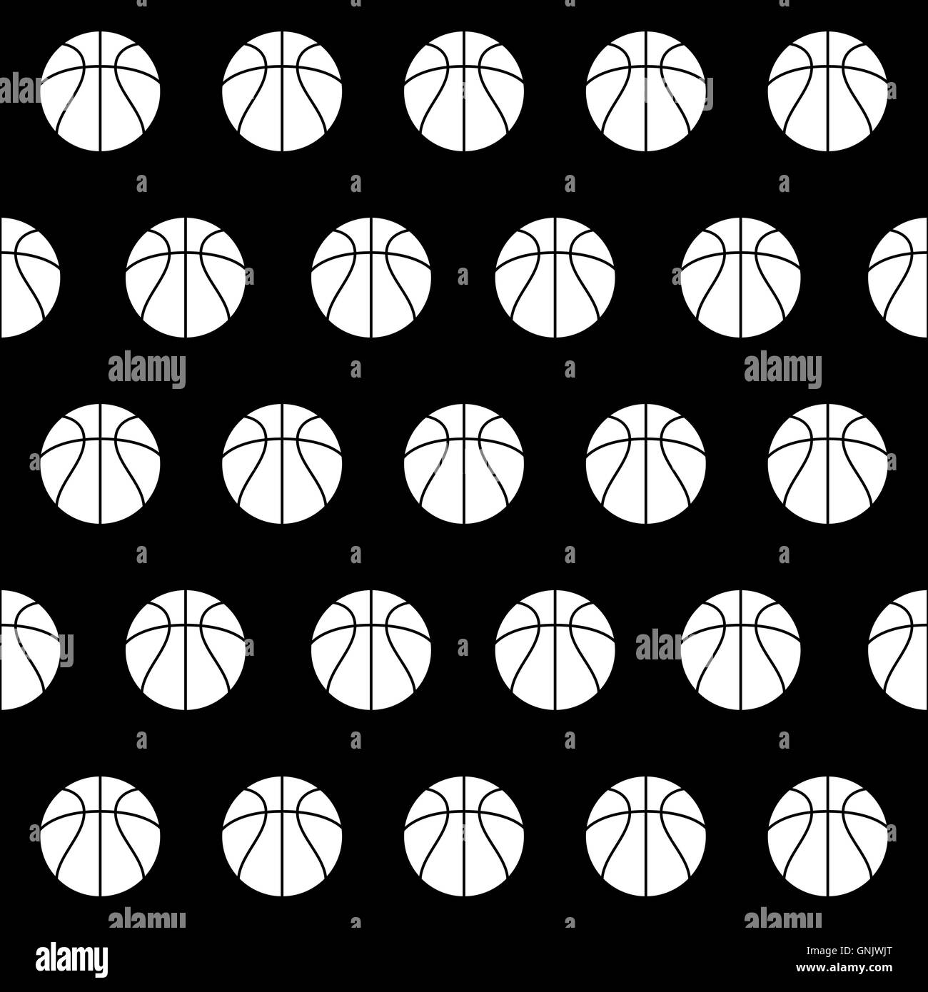 seamless pattern with basketball Stock Vector