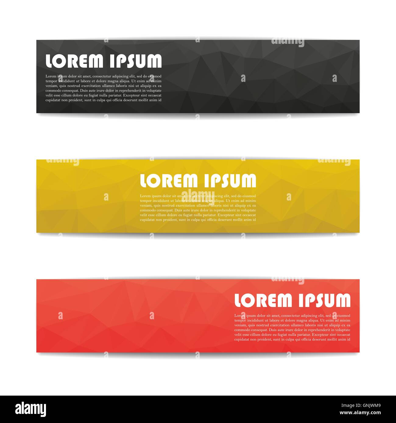 A set of web banners, vector illustration Stock Vector Image & Art - Alamy