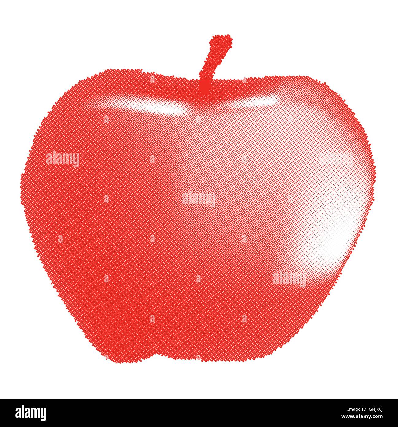 Red Apple Halftone Stock Vector Image & Art Alamy