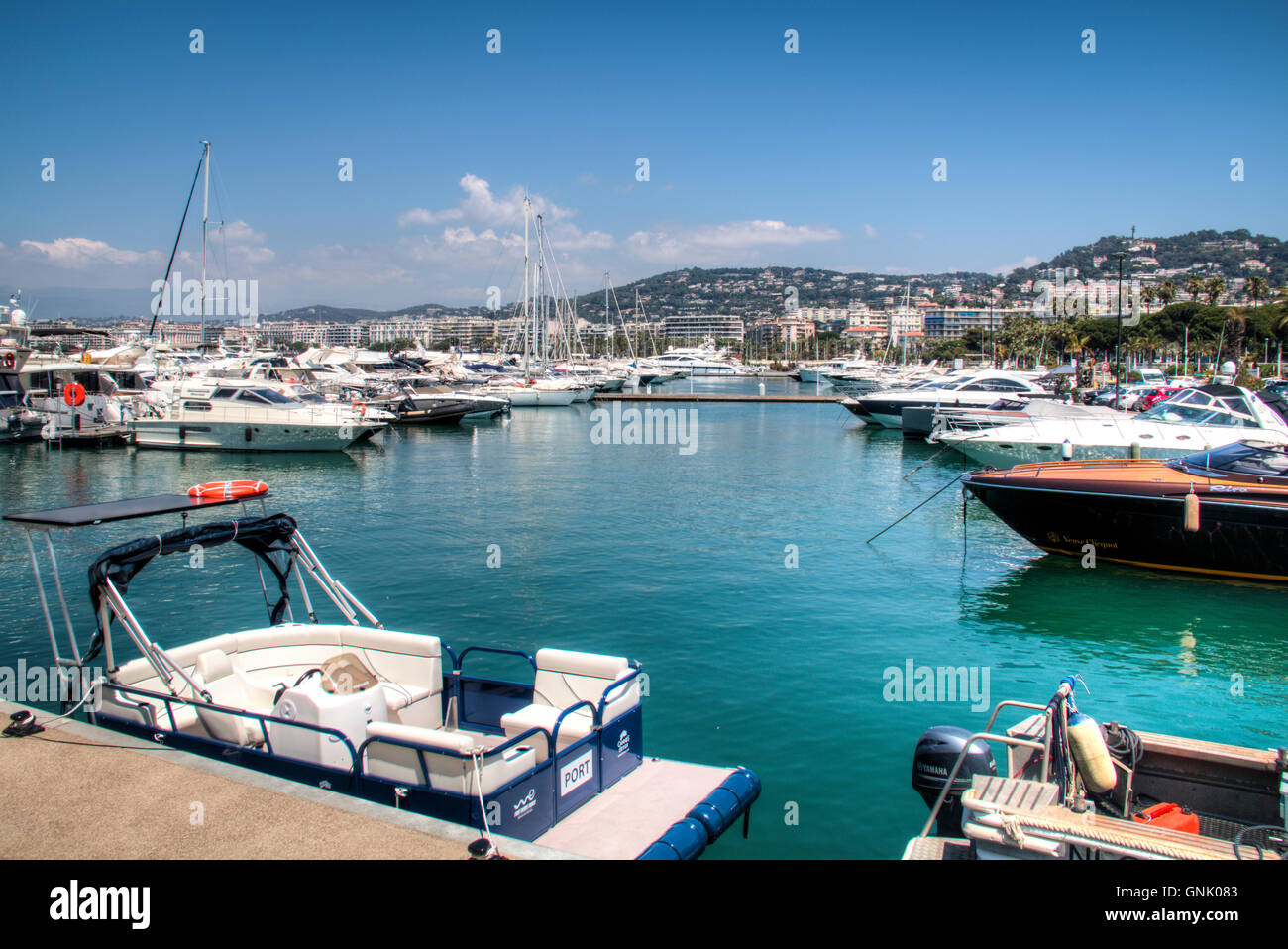 Expensive yacht ships in the marina of Cannes in France Stock Photo Alamy