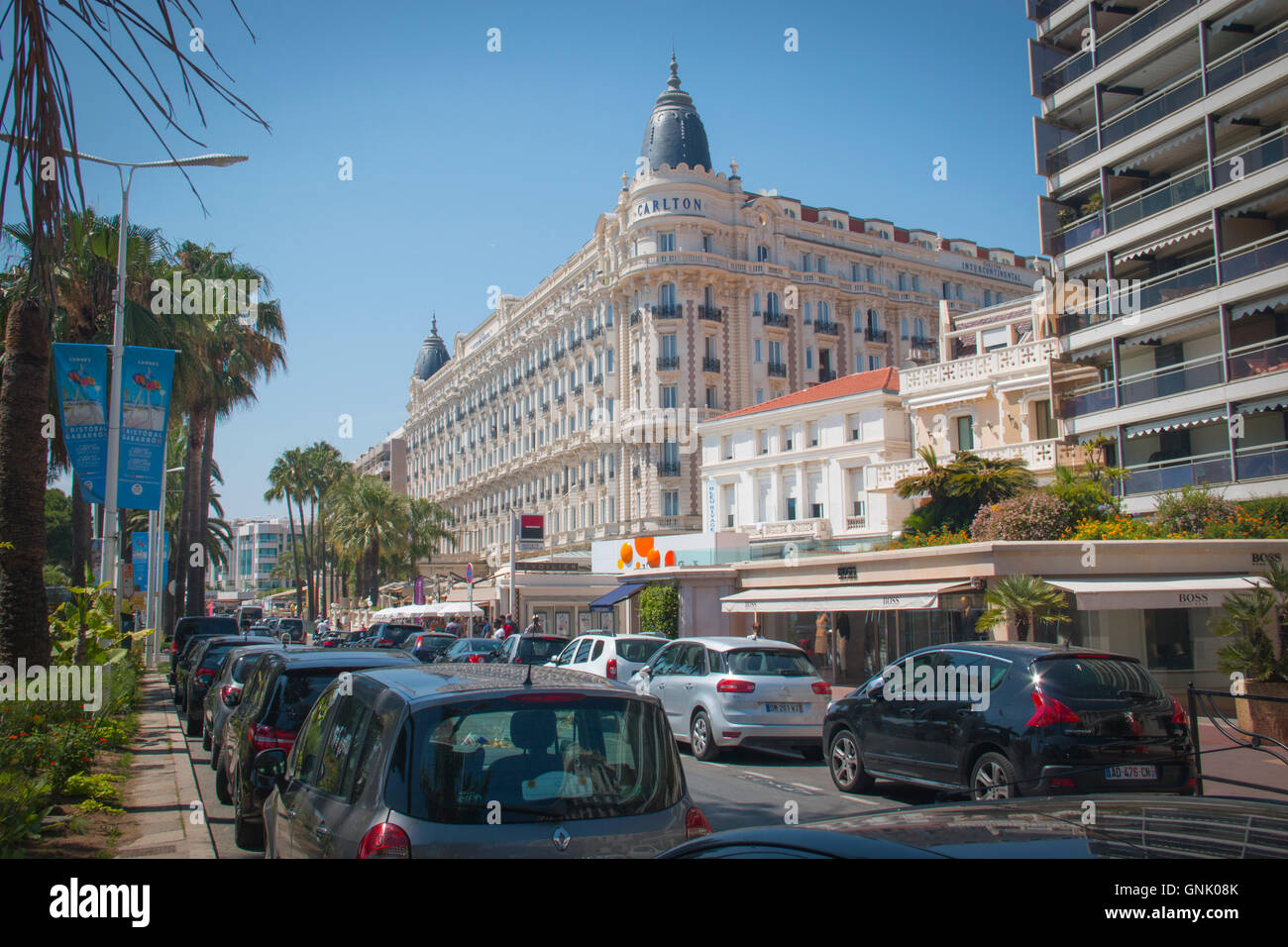 CANNES, FRANCE JULY 2016 The famous and expensive Carlton hotel in