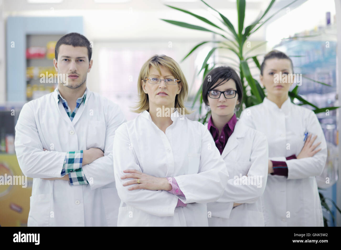 pharmacy drugstore people team Stock Photo - Alamy