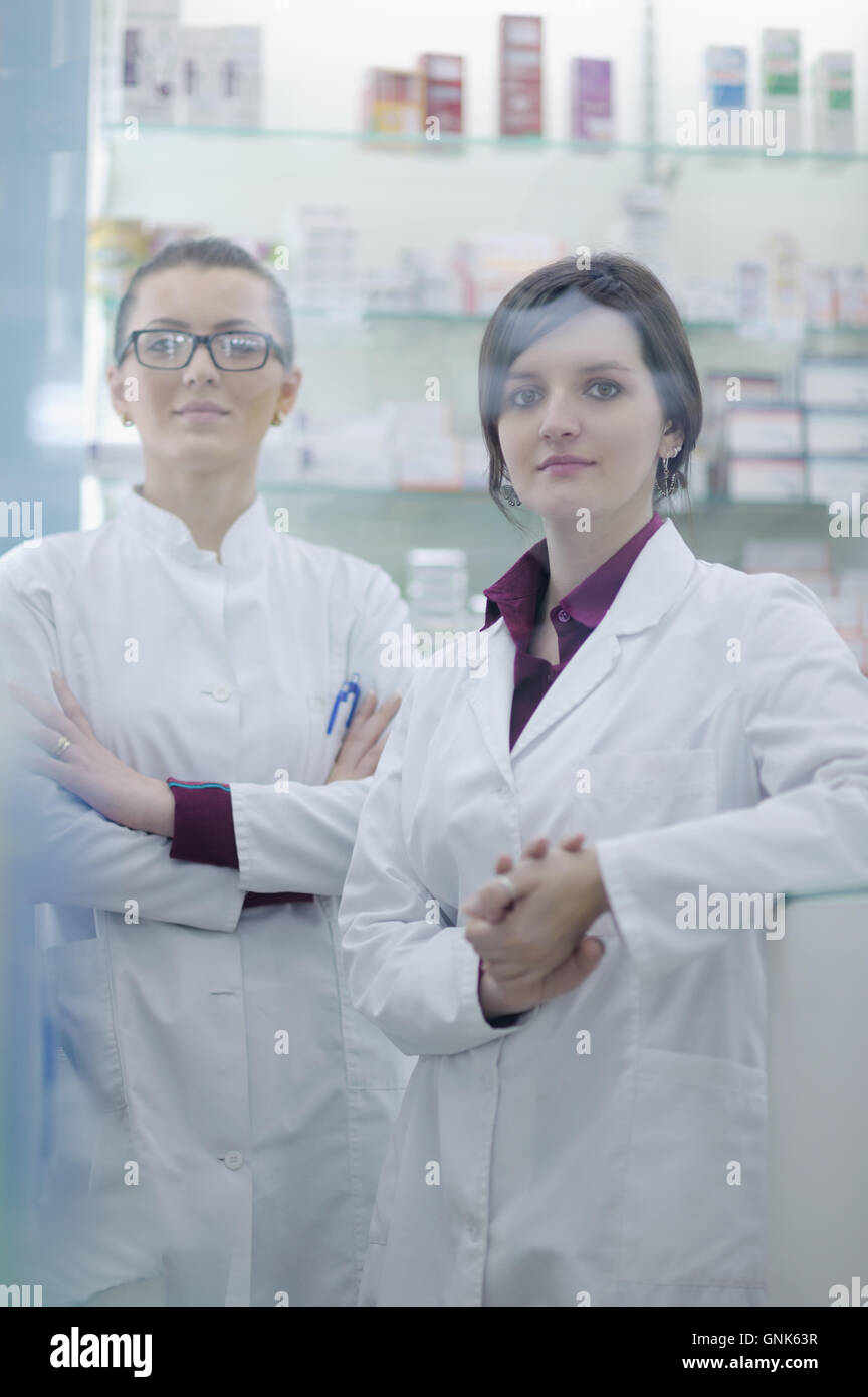 team of pharmacist chemist woman in pharmacy drugstore Stock Photo - Alamy