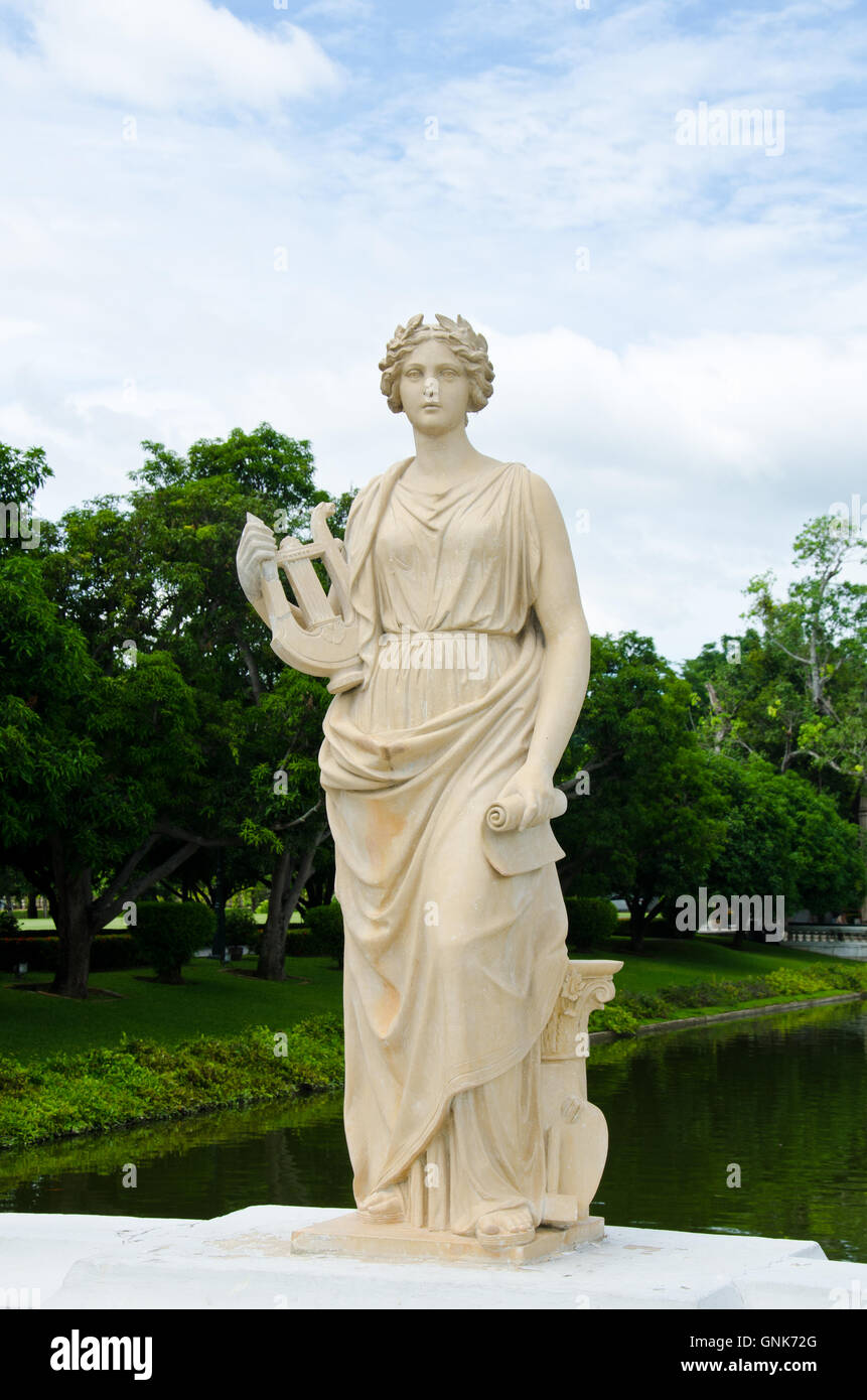 Ancient marble statue of Woman Stock Photo Alamy
