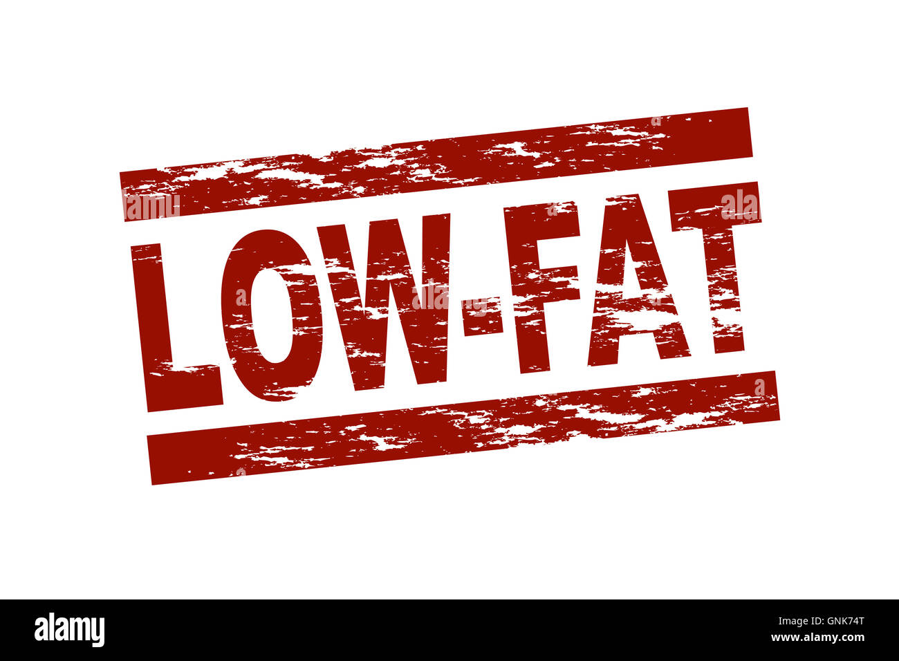 Stamp - low-fat Stock Photo