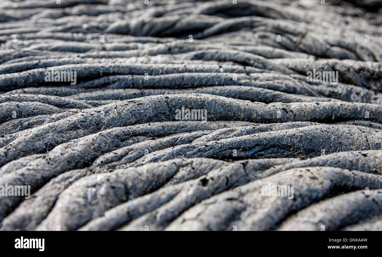 Rolls on the cold lava crust Stock Photo