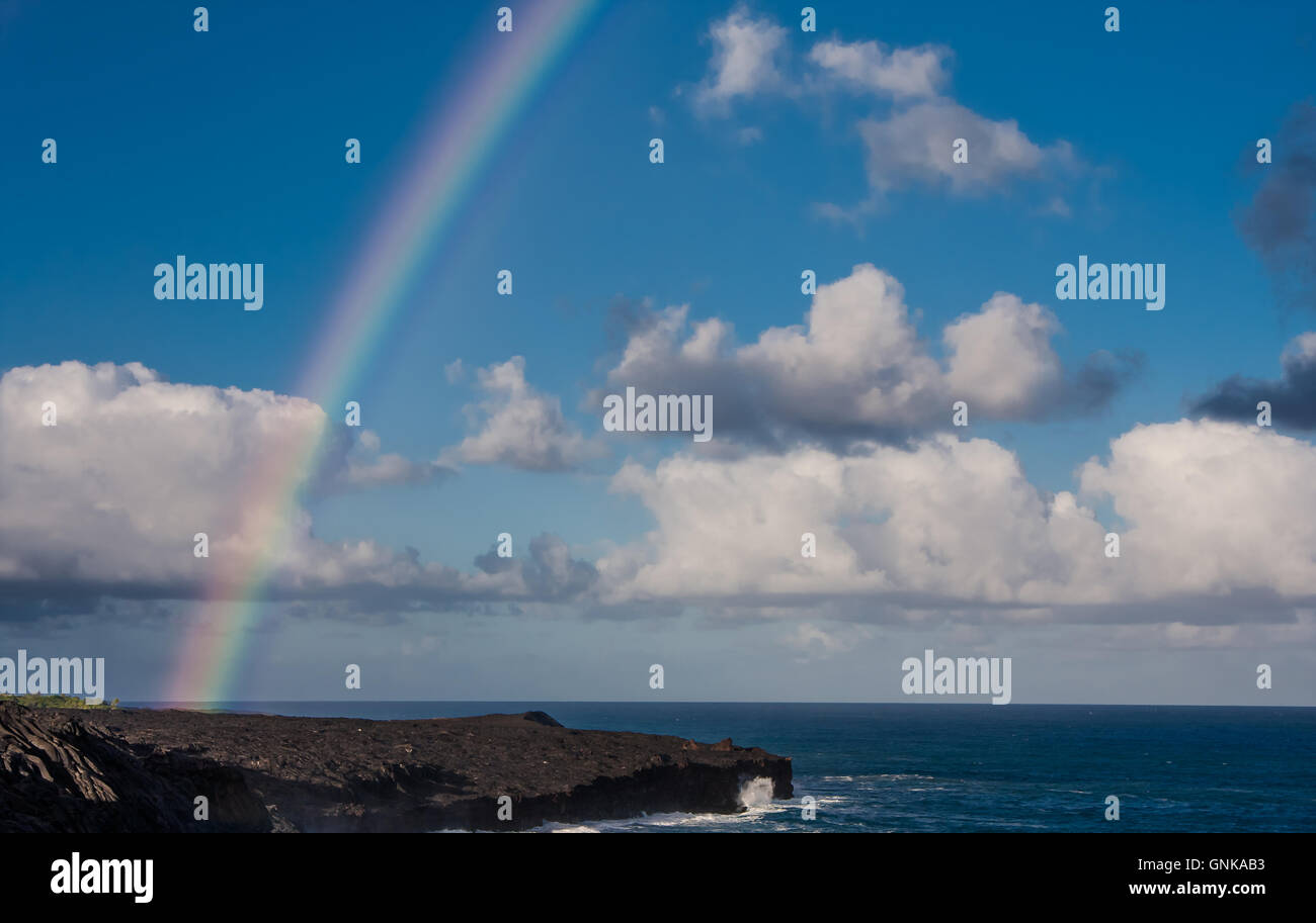 Rainbow over ocean beautiful hi-res stock photography and images - Alamy