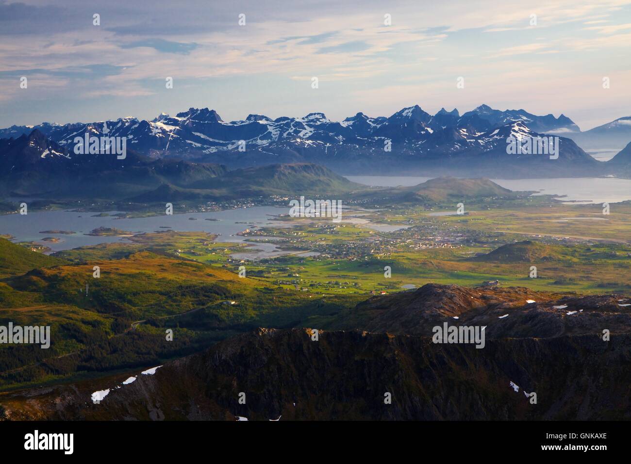 Lofoten panorama Stock Photo