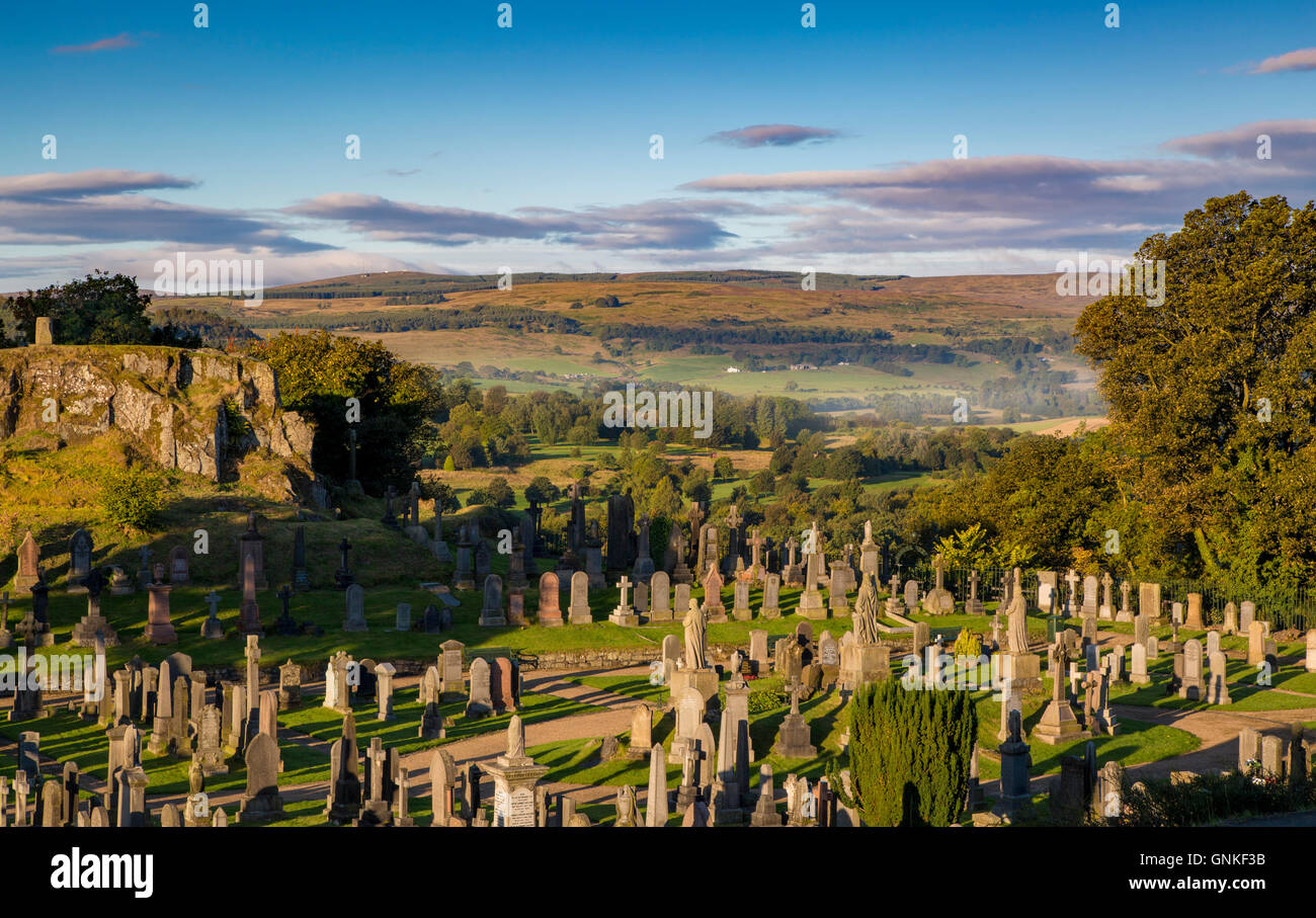 Church of the Holy Rude Graveyard adjacent to Stirling Castle, Stirling, Scotland Stock Photo