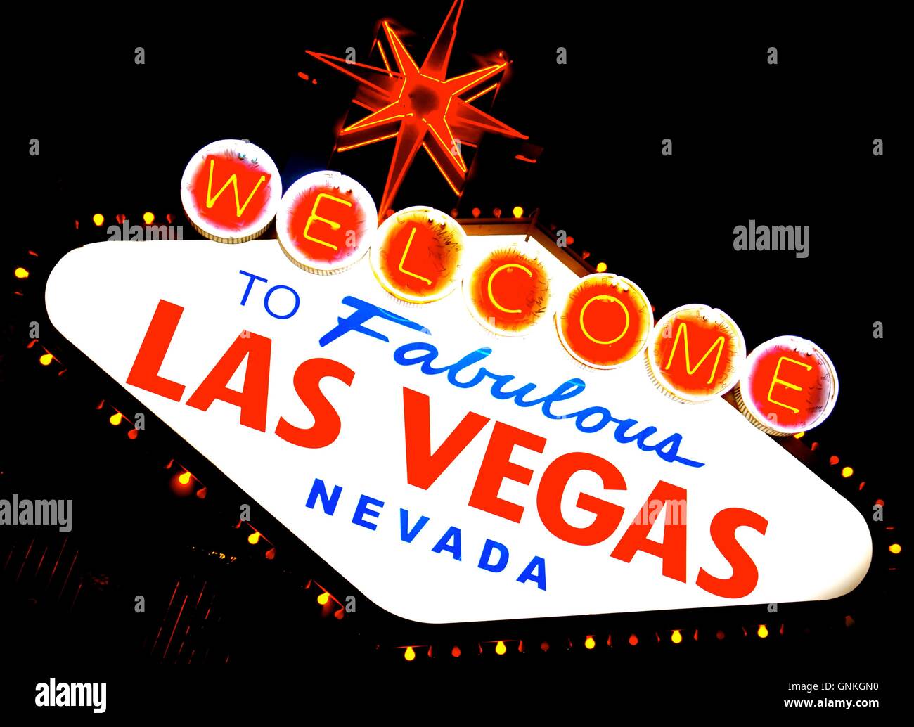 Las Vegas Sign To Fabulous Las Vegas Nevada neon sign. Las