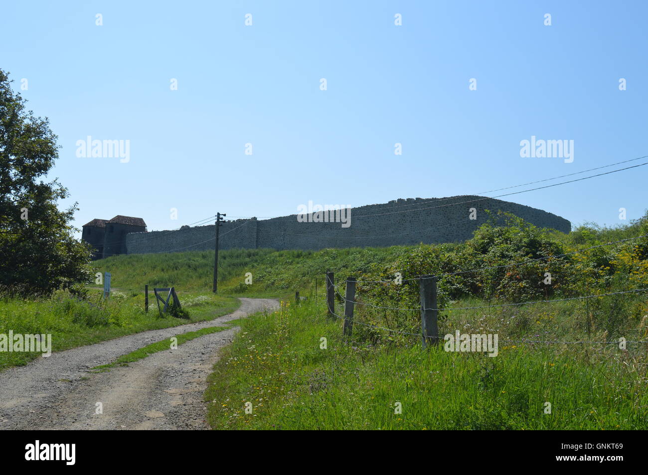 Porolissum , the ancient Roman city in Dacia. Stock Photo