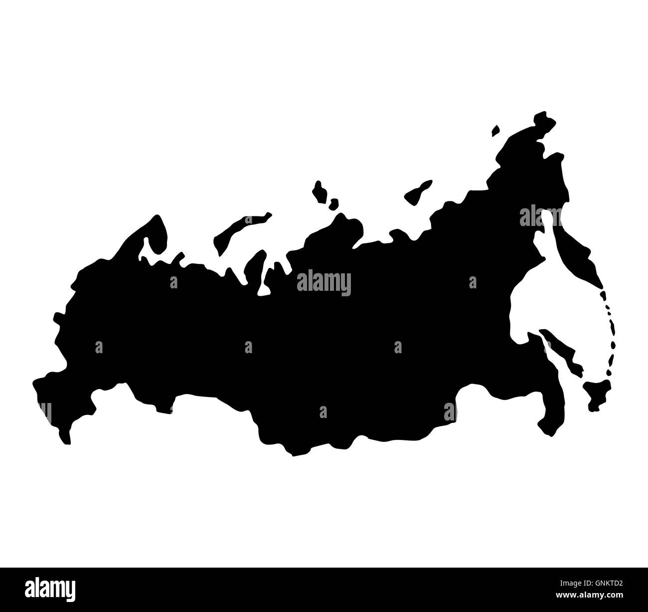 map of russia Stock Photo