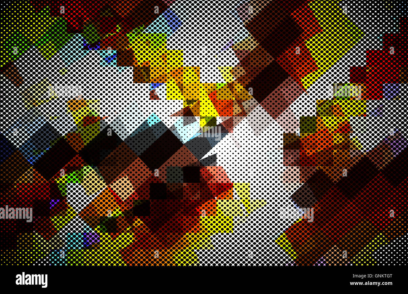 abstract red texture background with vintage square geometric pattern ...