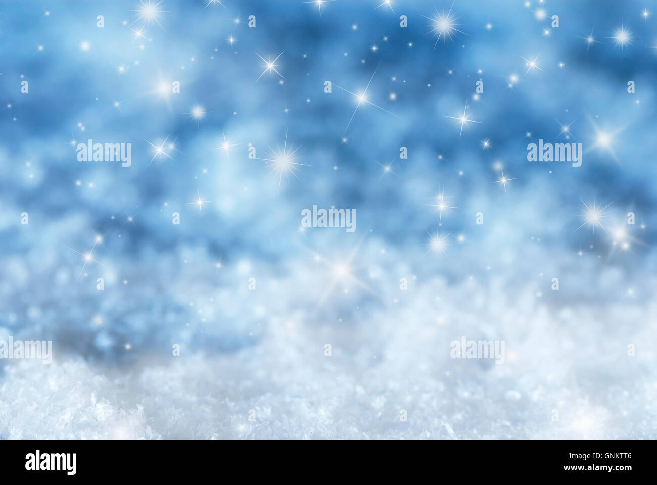 Blue Christmas Background With Stars Stock Photo Alamy