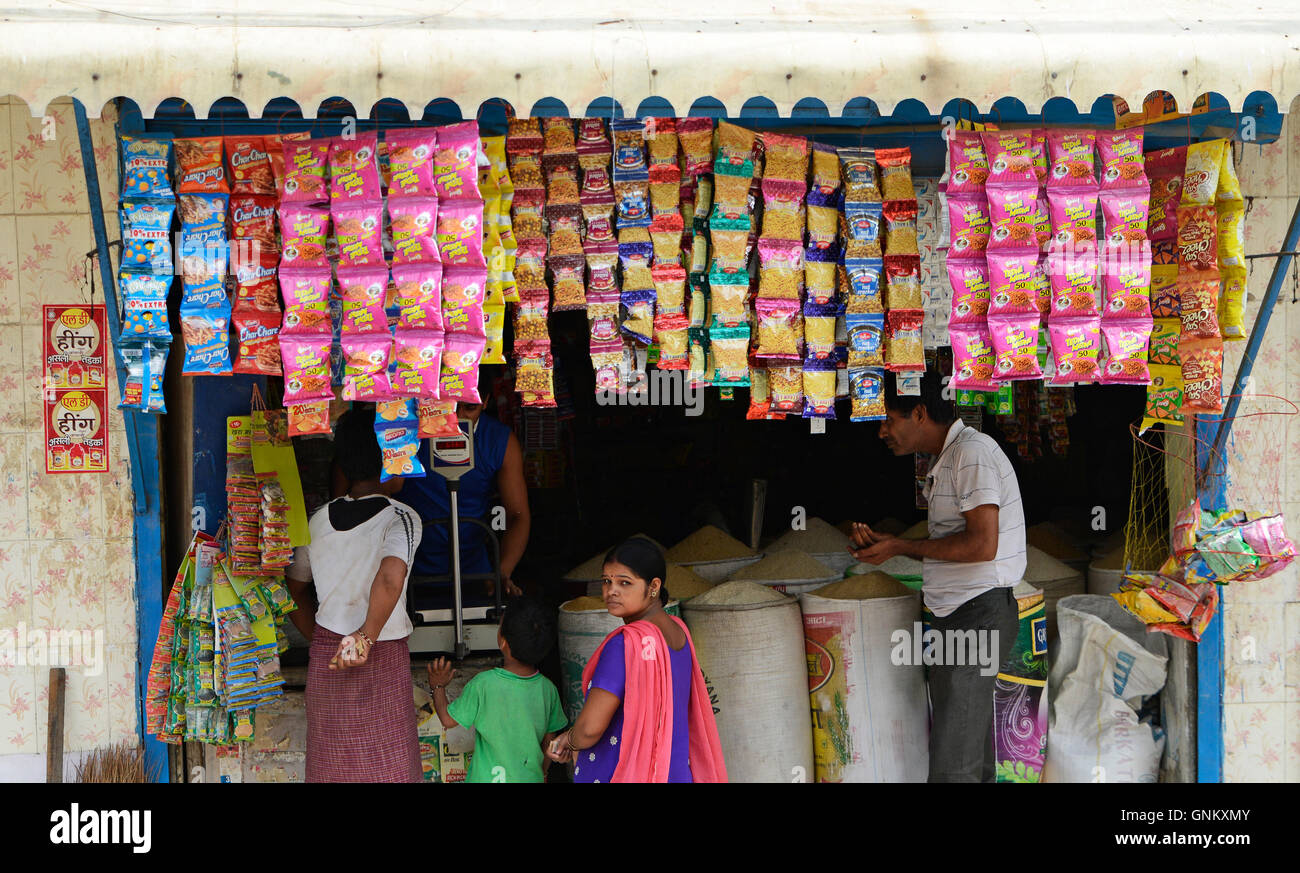 Indian Grocery shop Stock Photo Alamy