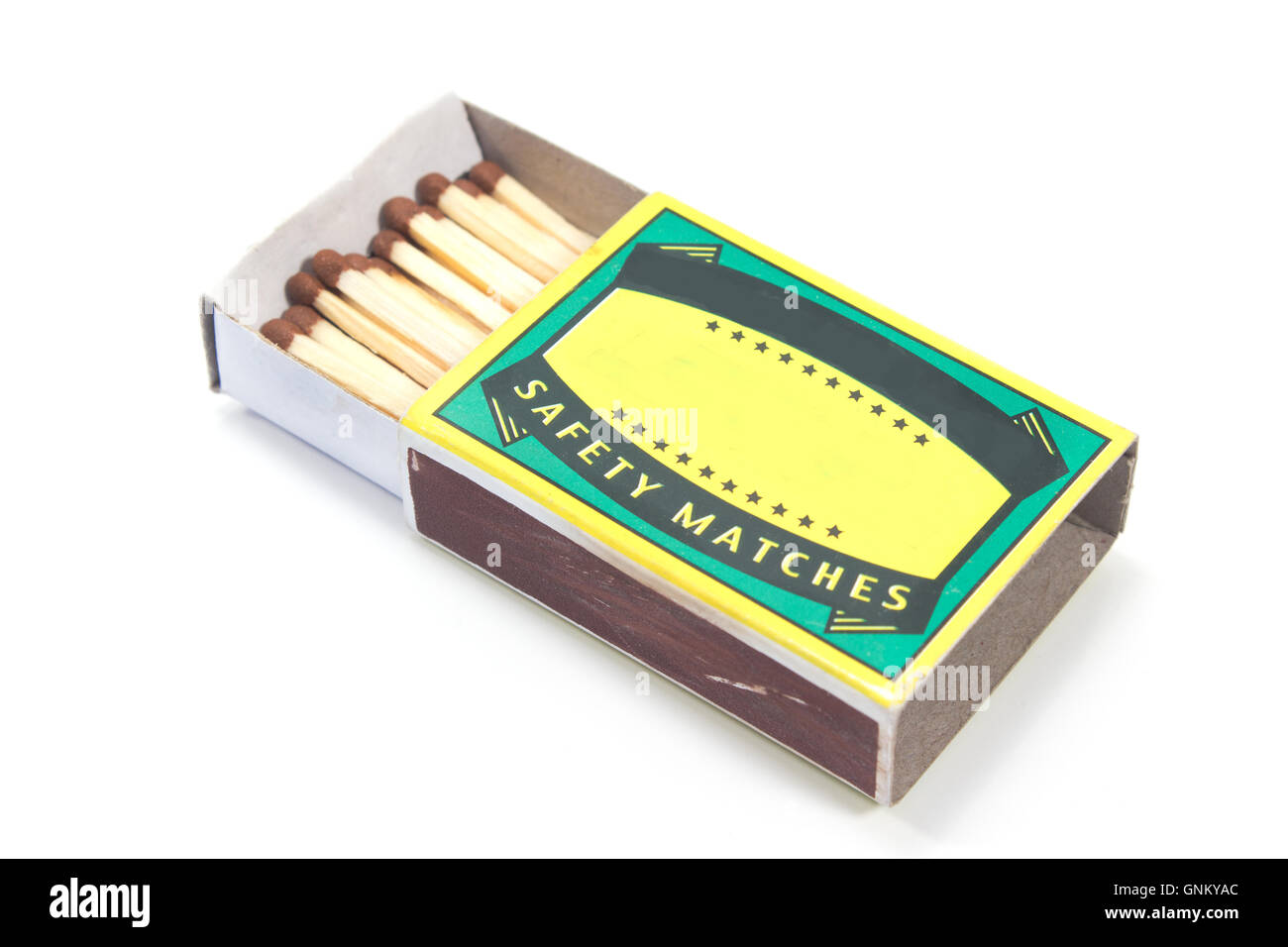 Matches box isolated on white Stock Photo