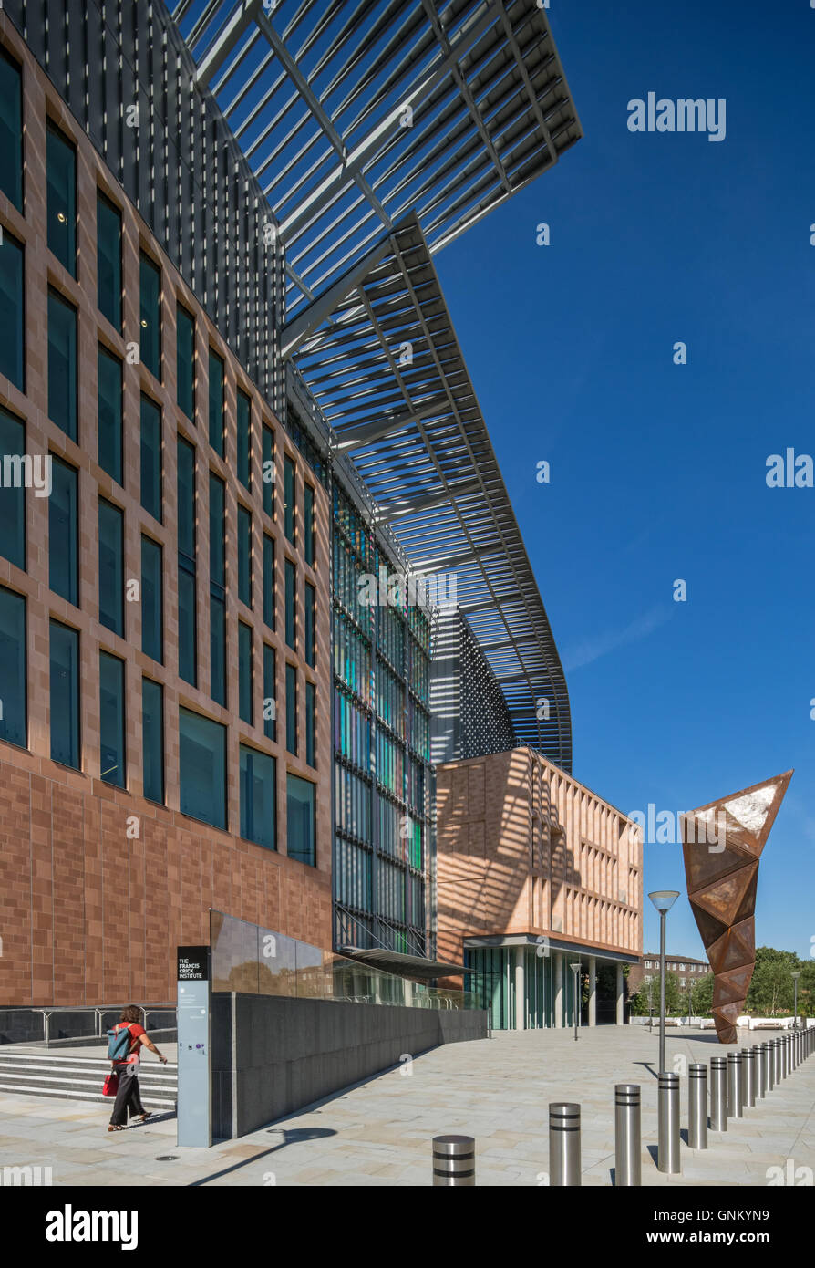 Francis Crick Institute at Midland Road, St Pancras, London designed by