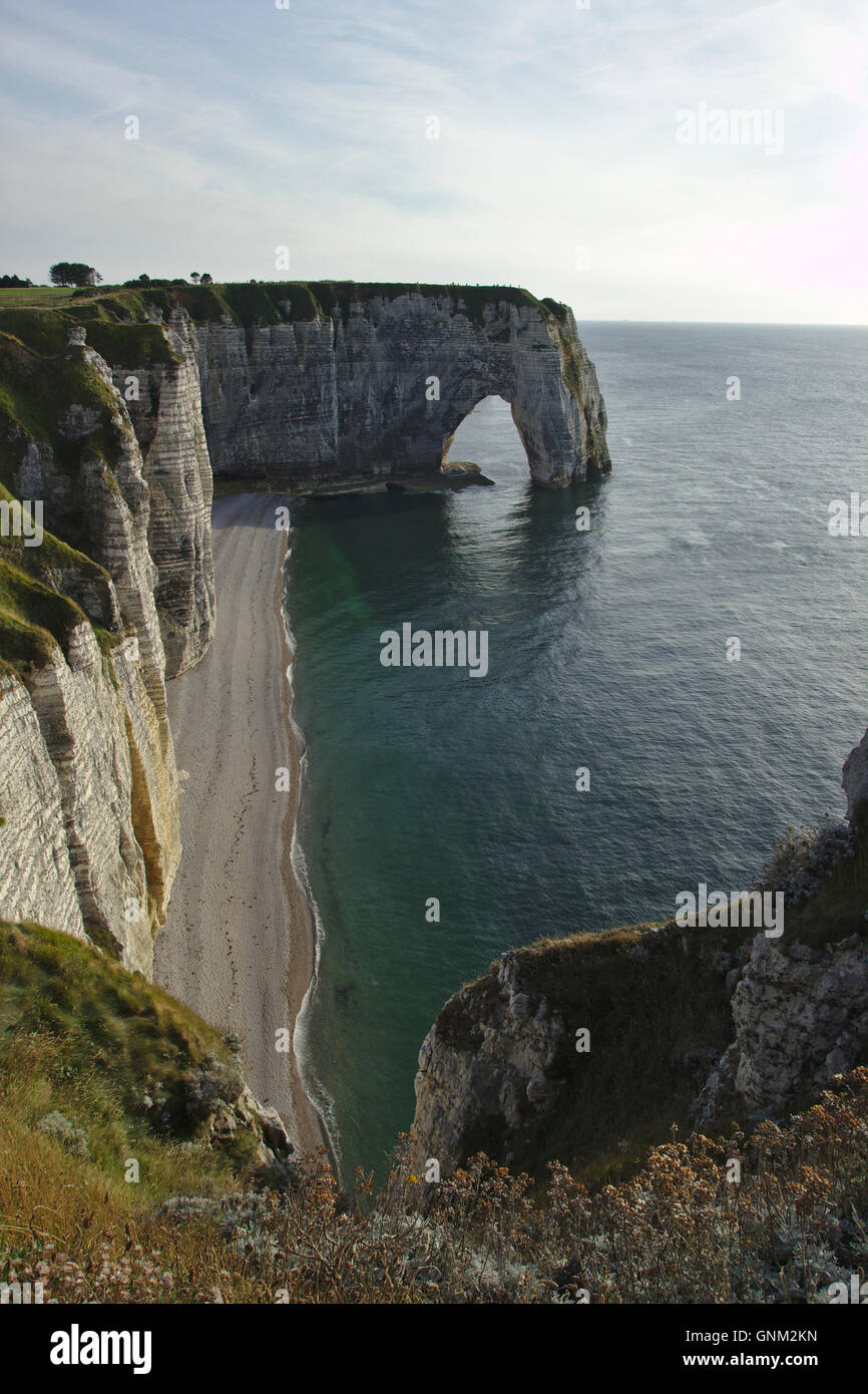 Etretat, Manneporte Arch, France Stock Photo - Alamy