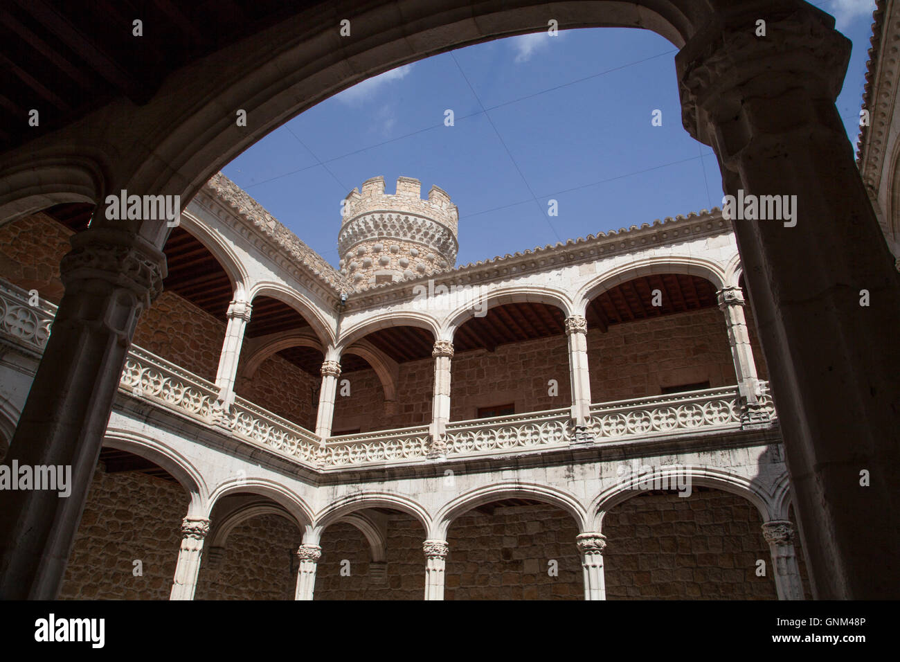 The new castle of Manzanares el Real of Madrid Stock Photo