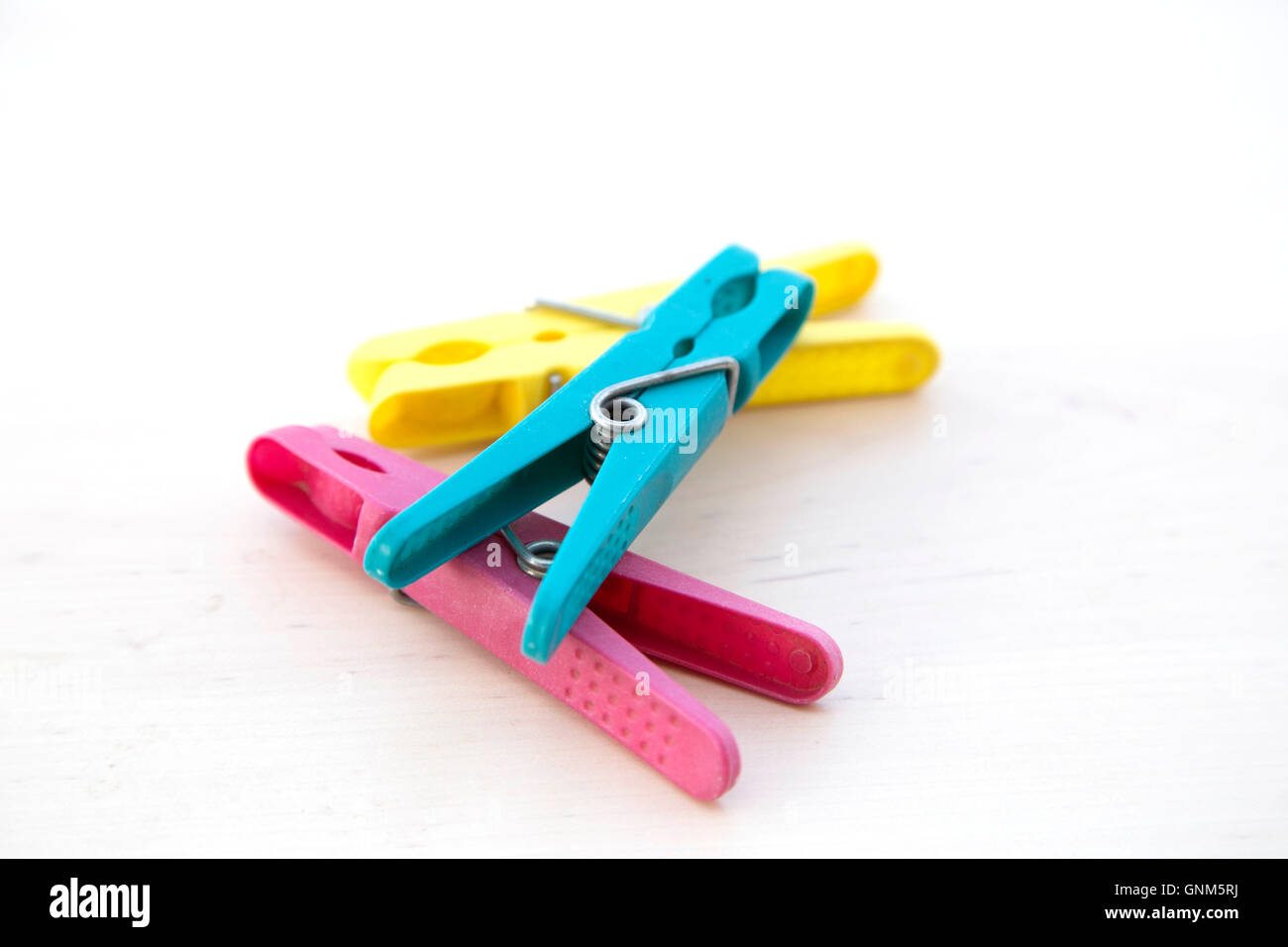 Colorful laundry decorative clips Stock Photo Alamy