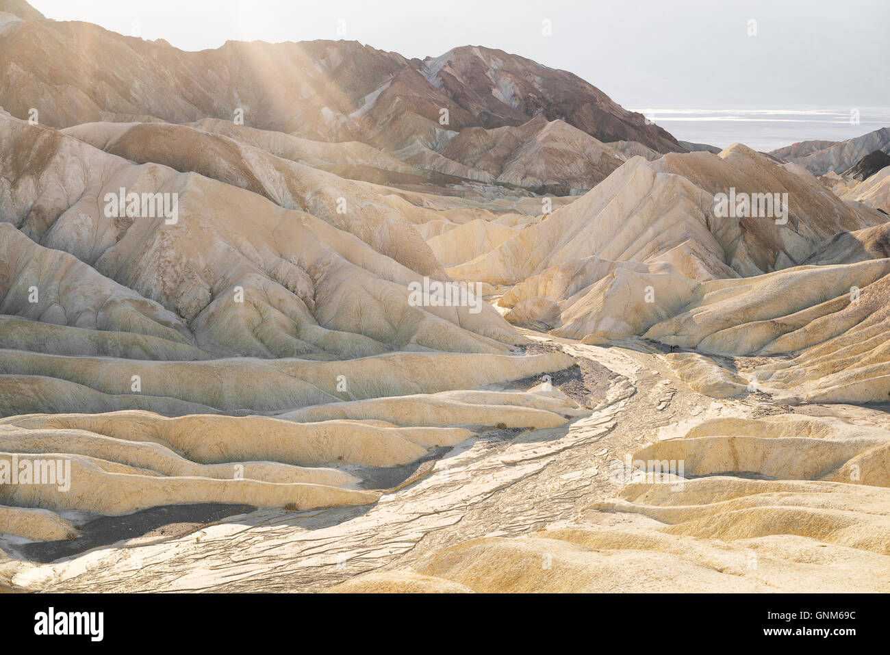 The desert in Death Valley National Park Stock Photo