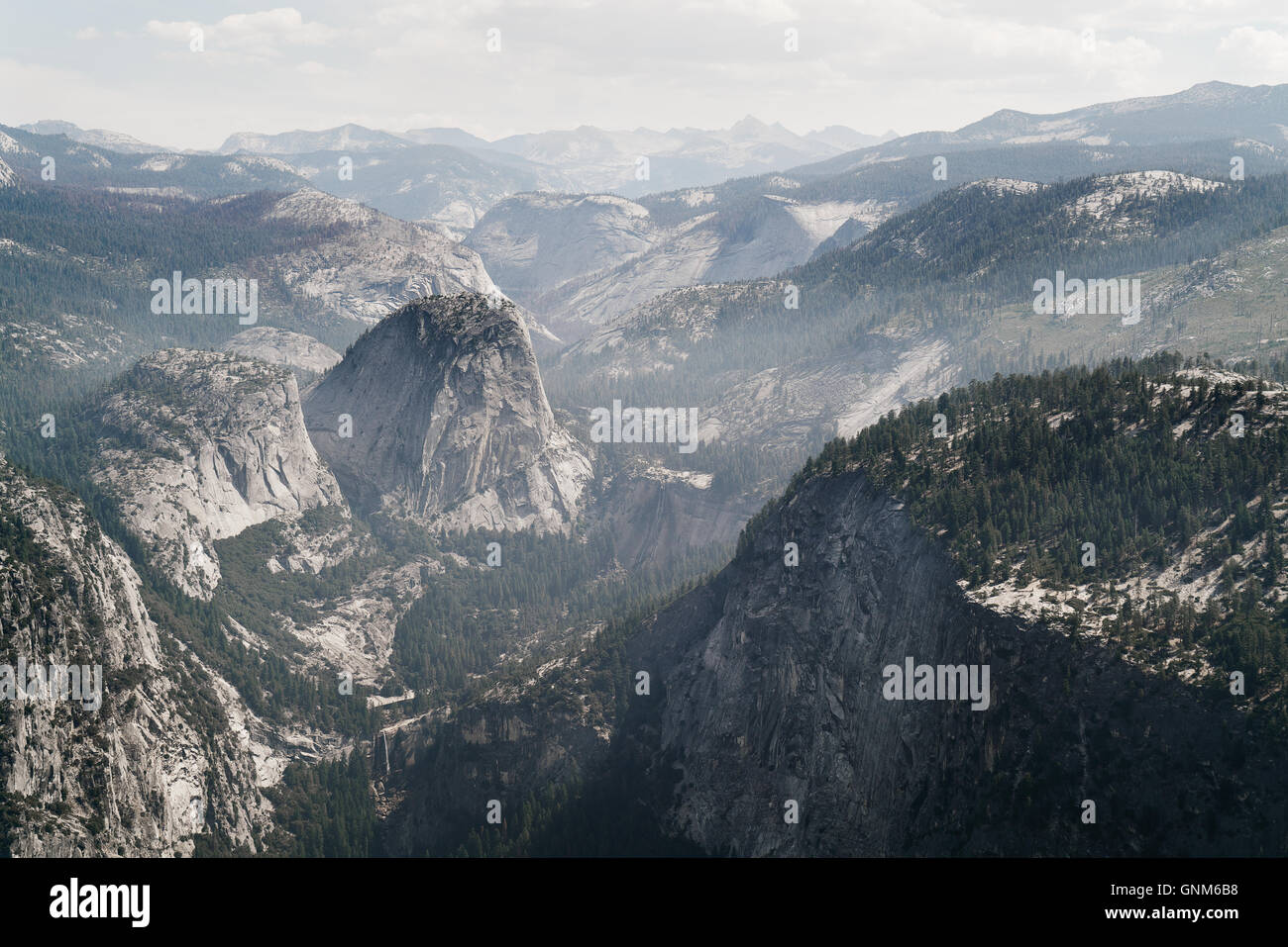 Sierra Nevada Mountains in Yosemite National Park Stock Photo