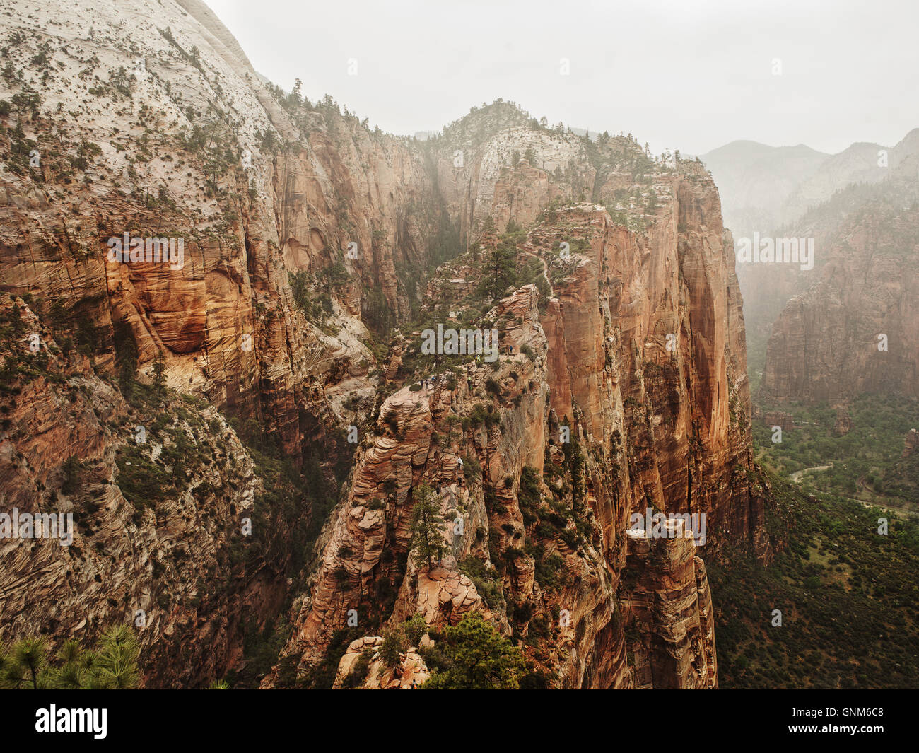 A view in Utah's Zion National Park Stock Photo