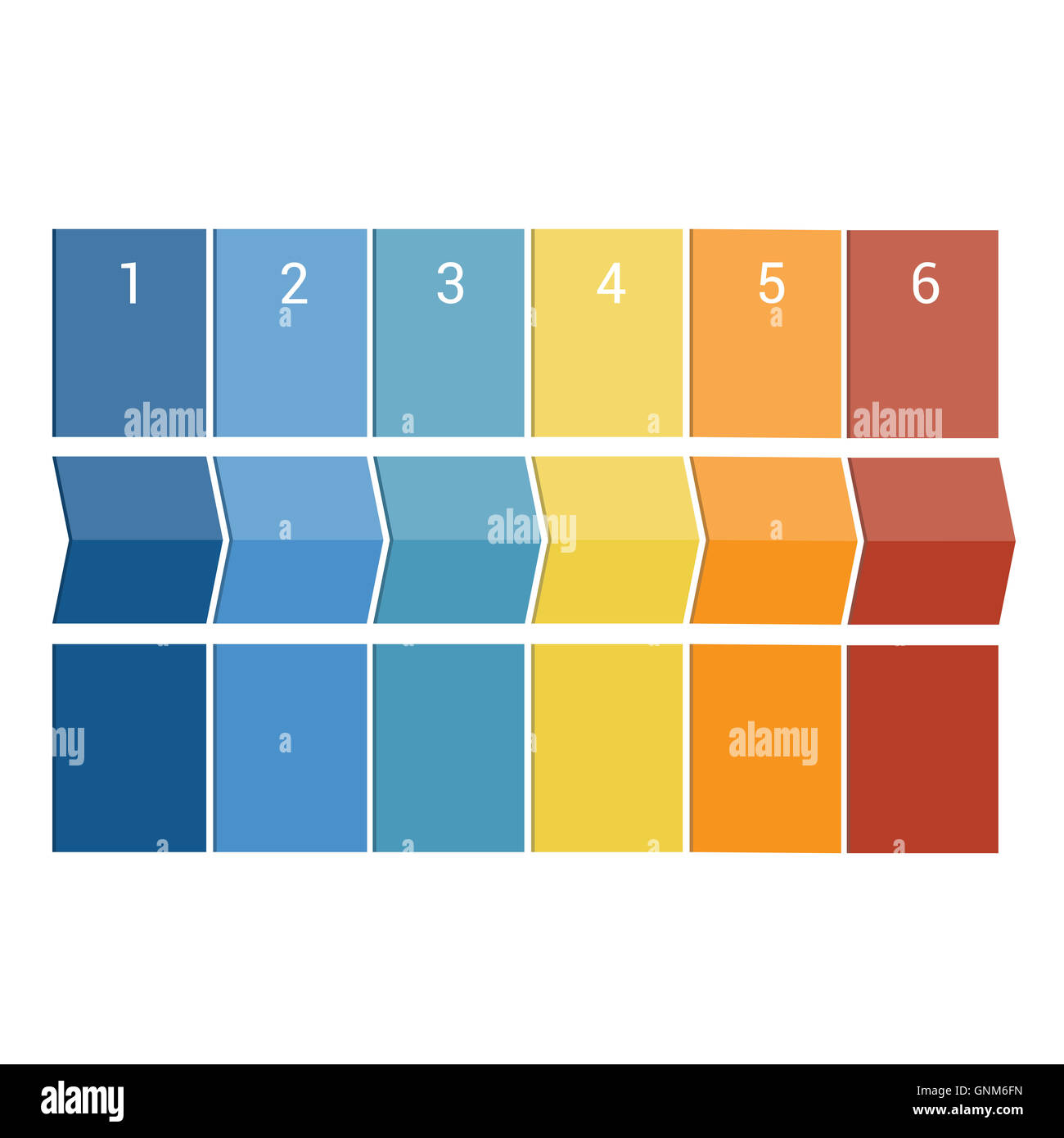 Timeline Using Arrows Horizontal Arrows and strips. Template Conceptual Timeline Infographic ...