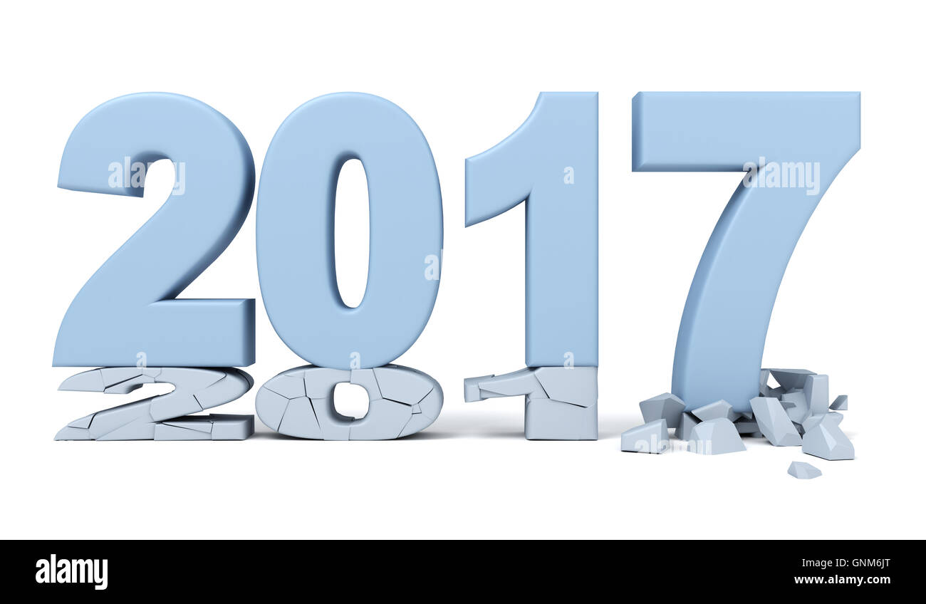 Happy New Year - 2017 Stock Photo