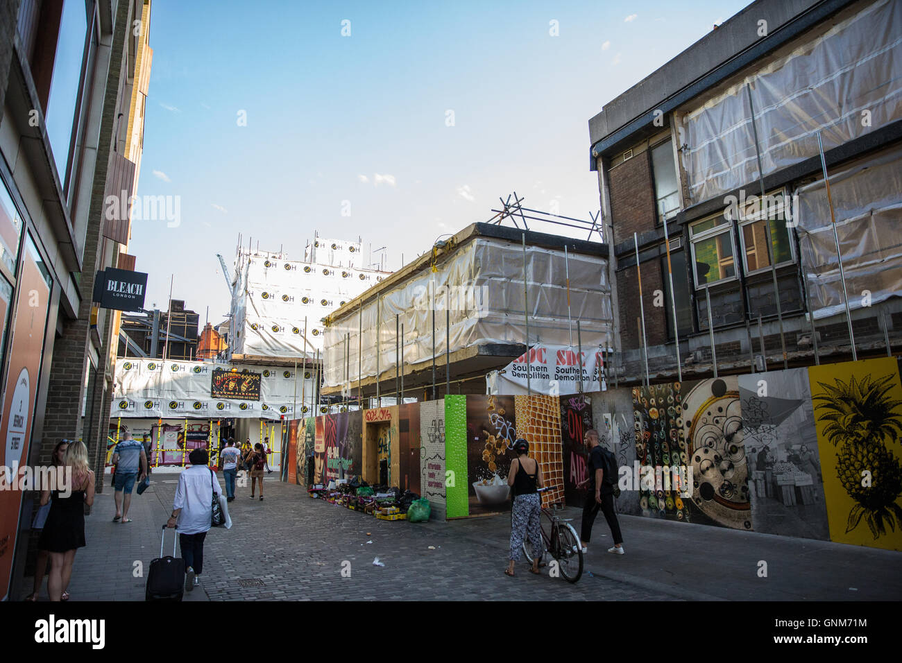 London, UK. 25th August, 2016. Redevelopment of Kemp House in Soho's