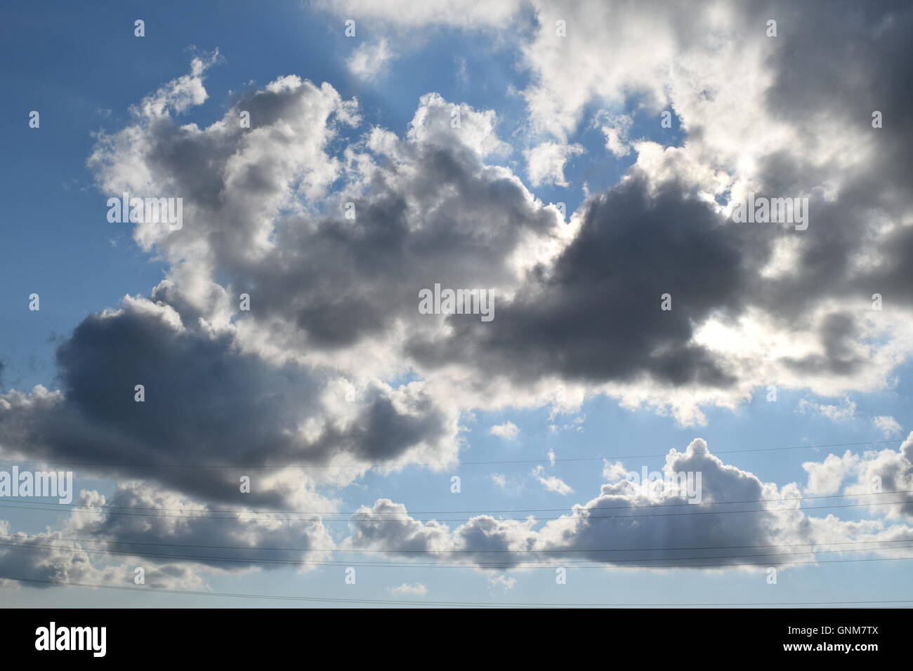 Heavenly landscape with clouds Stock Photo - Alamy