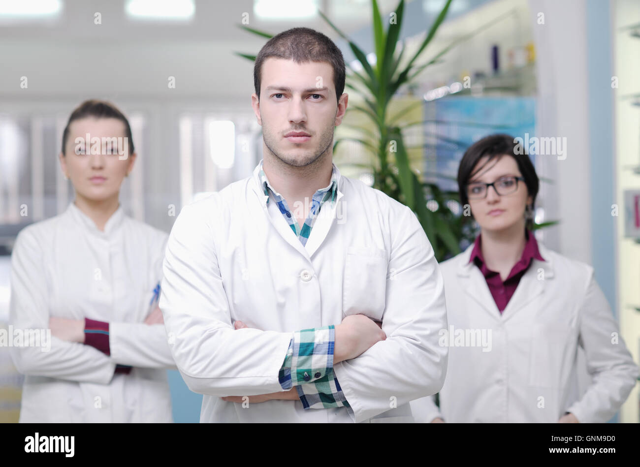 pharmacy drugstore people team Stock Photo - Alamy