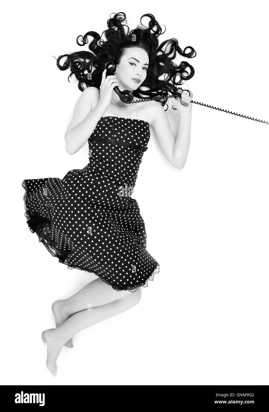 Pin up girl Black and White Stock Photos & Images - Page 3 - Alamy