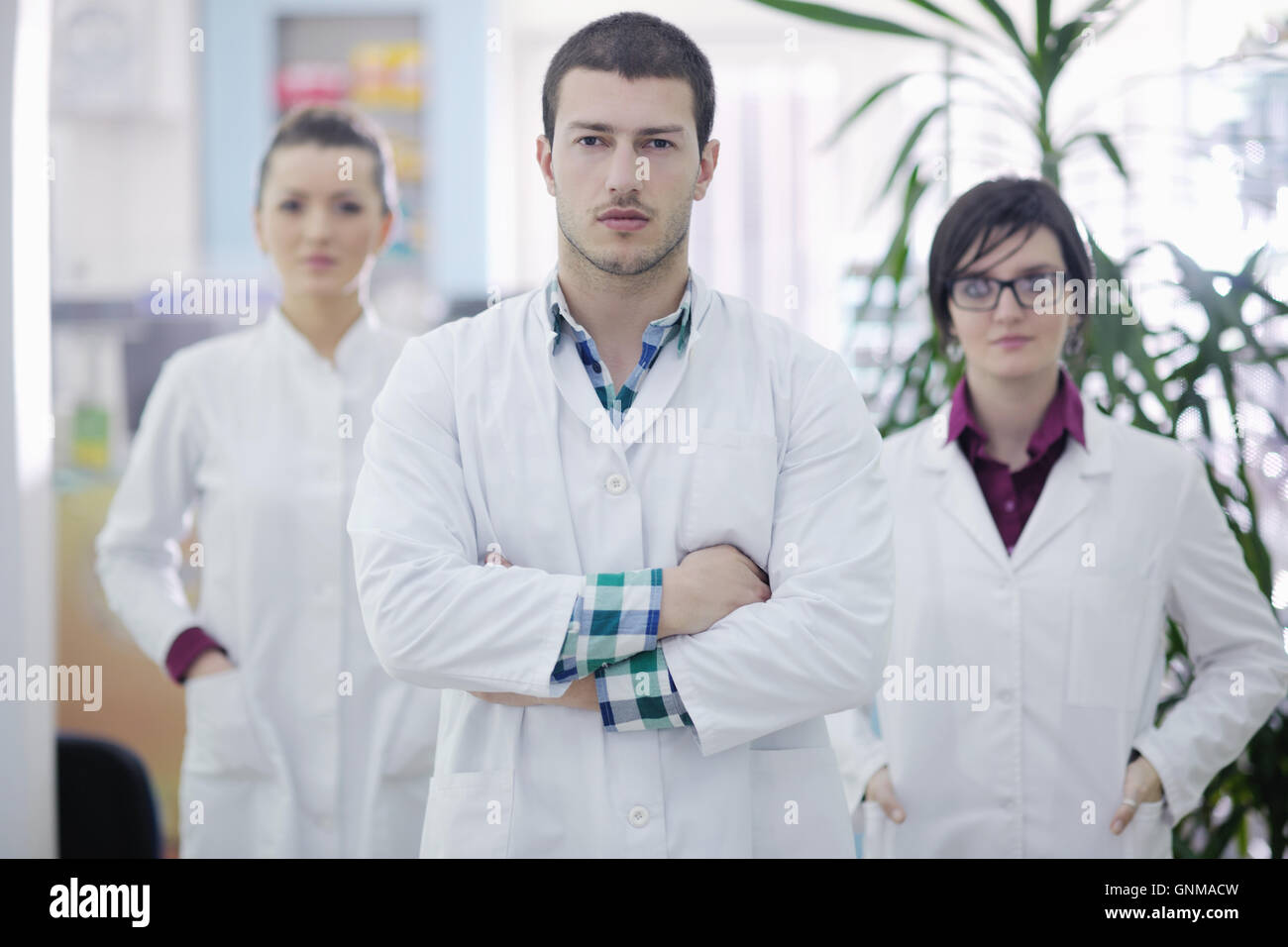 pharmacy drugstore people team Stock Photo - Alamy