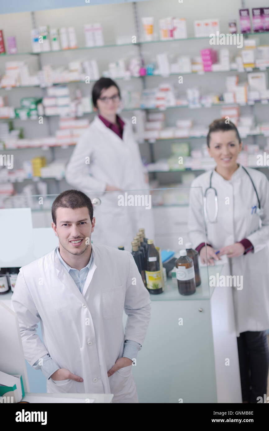 pharmacy drugstore people team Stock Photo - Alamy