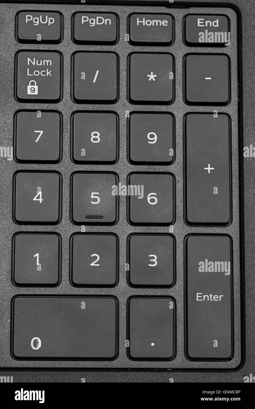 Computer numeric keypad Stock Photo